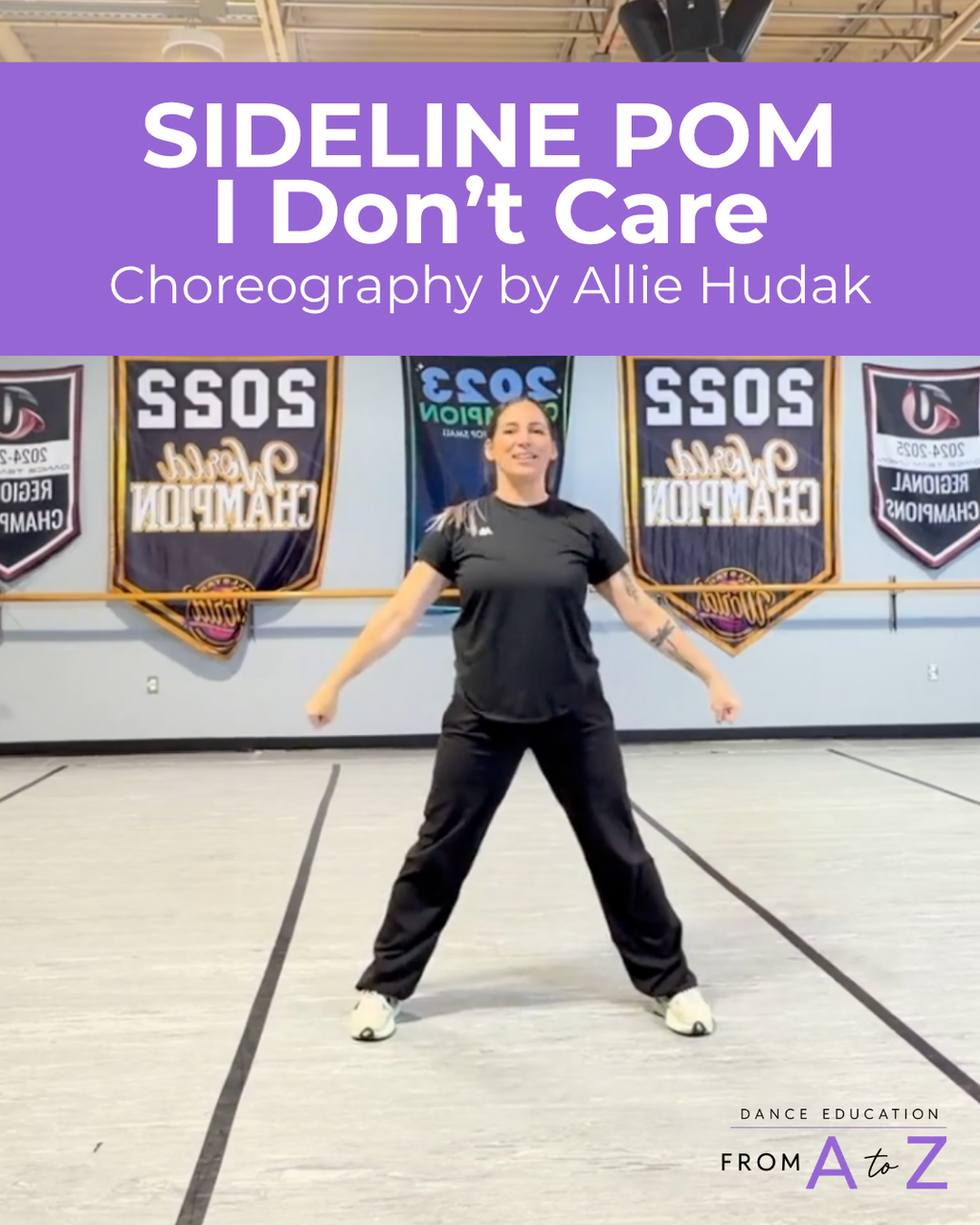 Pom Sideline Choreography | “I Don’t Care”