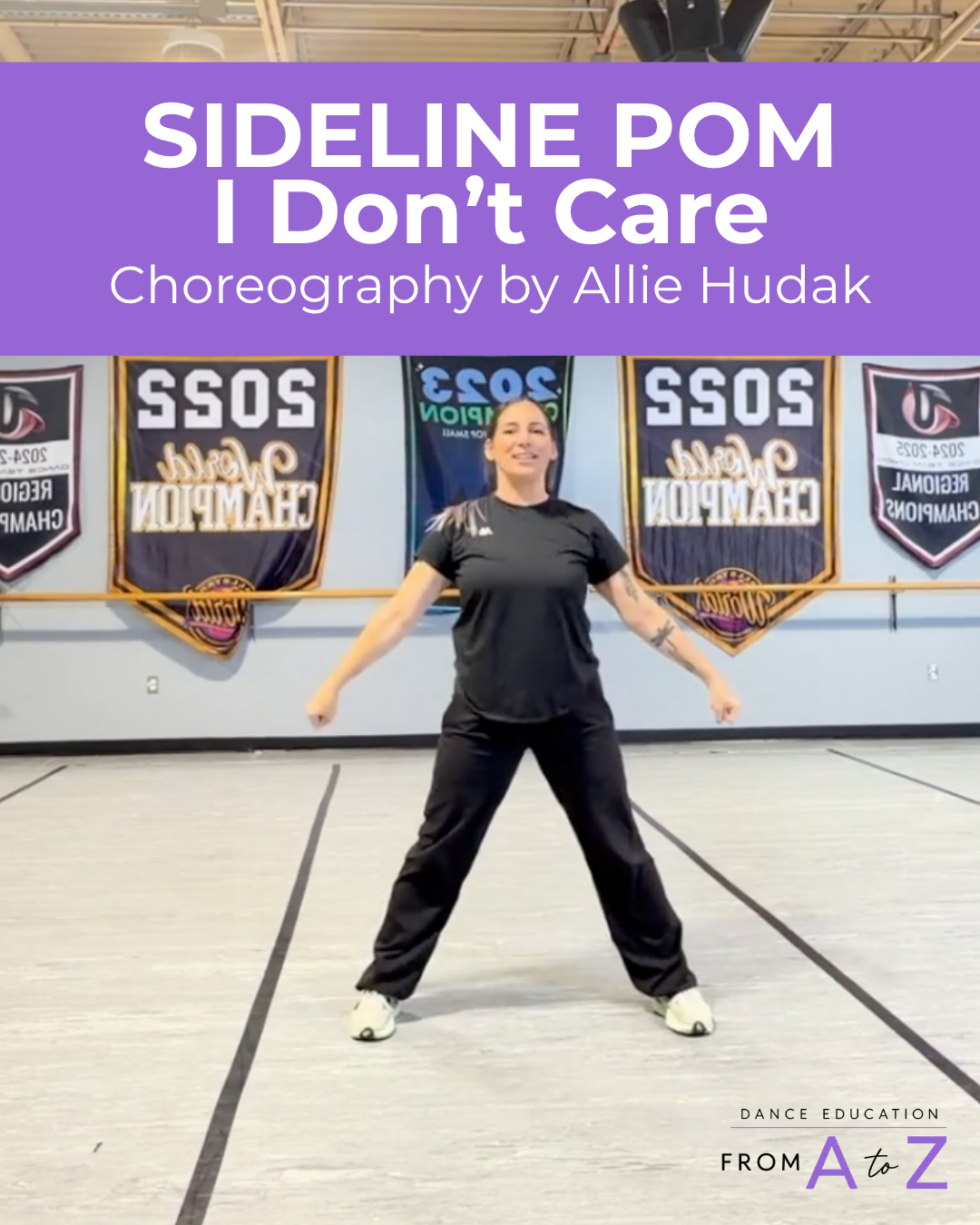 Pom Sideline Choreography | “I Don’t Care”