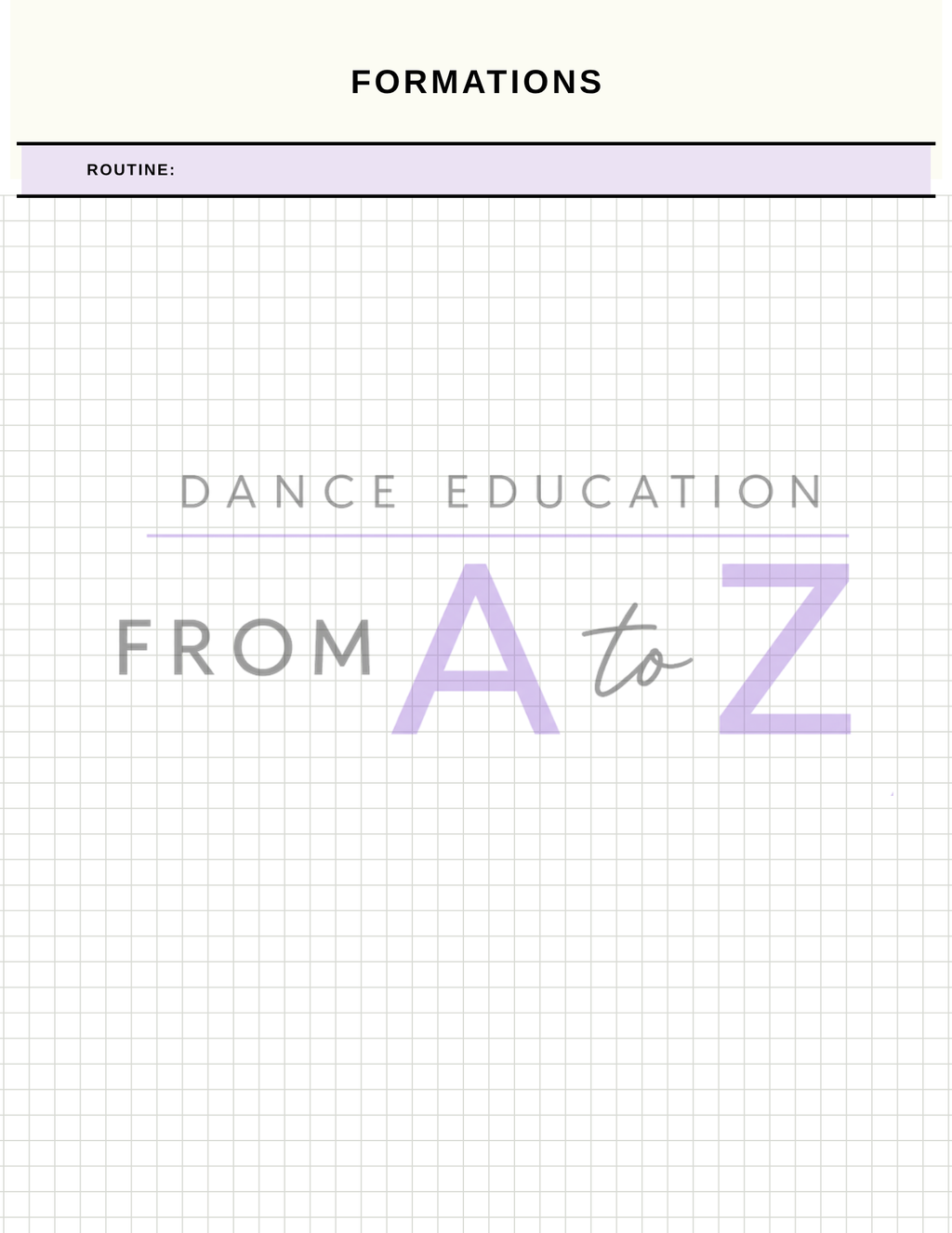 Dance Practice Planner Pack | Daily, Weekly, Formations + Reflection