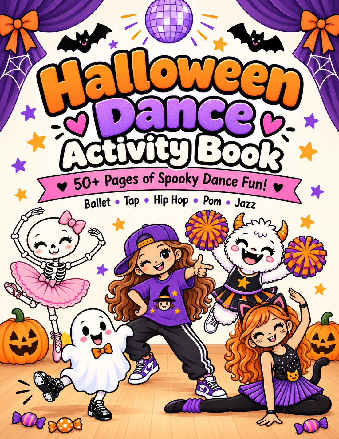 Halloween Dance Activity Book | 56-Page Printable Dance Activity Bundle
