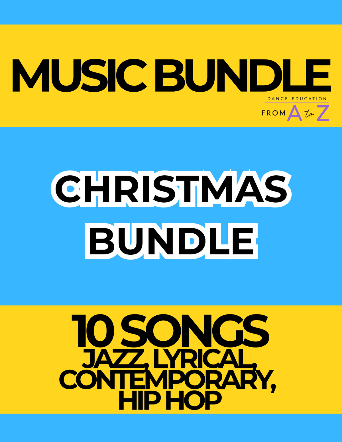 Christmas Dance Show Music Bundle | 10 Pre-Cut Holiday Songs