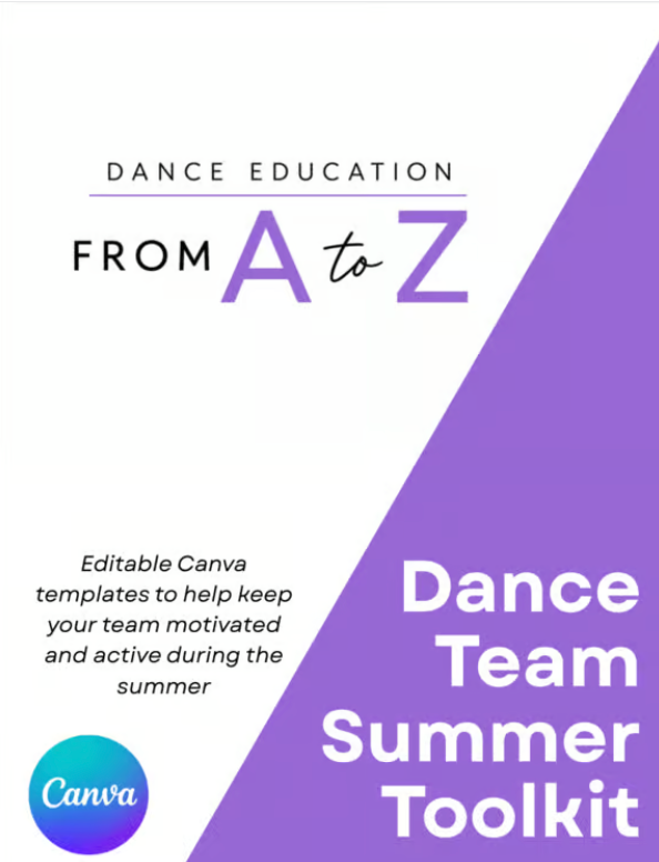 Dance Team Summer Toolkit | Editable Canva Conditioning Packet & Summer Training Program