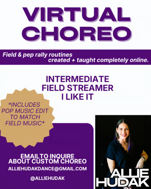 Intermediate Field Streamer Routine | Marching Band & Pop Versions | Dance Team Choreography