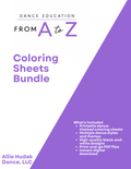 Dance Coloring Sheet Bundle | Printable Dance-Themed Coloring Pages